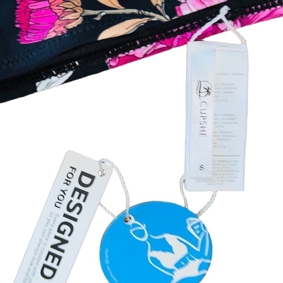 Cupshe High Waisted Floral Print Bikini Bottom Small NWT - Picture 4 of 6